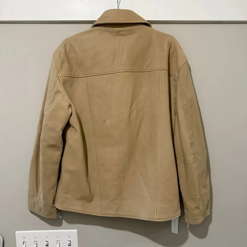 New Reformation Veda Bennett Oversized Leather Jacket - Picture 3 of 8